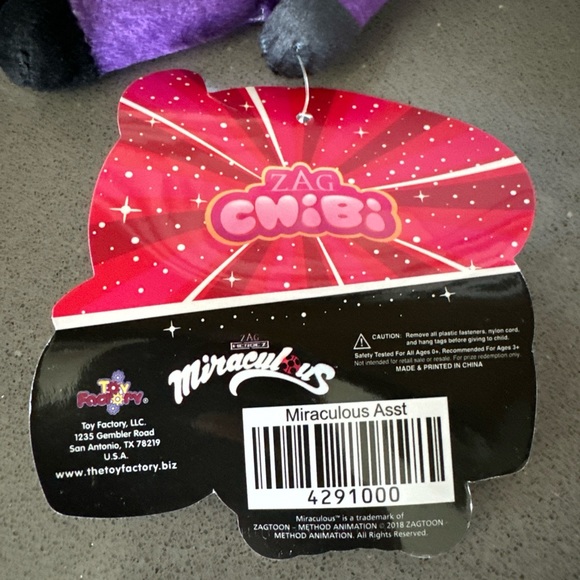 Miraculous Chibi (Zag Chibi) HAWK MOTH Plush / 9” / Limited Edition / BRAND NEW - Picture 12 of 14